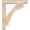 Ekena Millwork Merced Craftsman Smooth Bracket w/ Offset Brace, Douglas Fir, 5 1/2"W x 26"D x 30"H BKT0604X26X30MRC04SDF - alternate 2